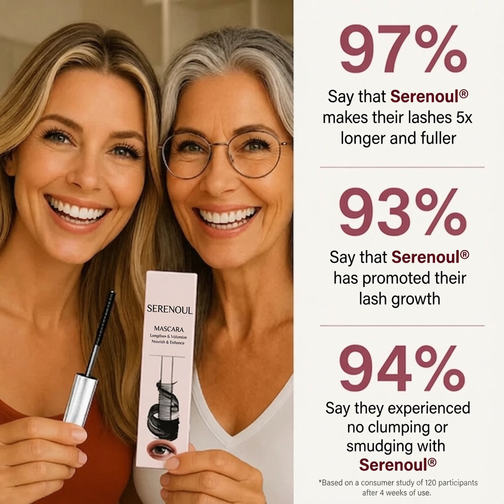 Serenoul® Waterproof Fibre Mascara💧 – Volume & Length without Clumping for Dramatic Moments