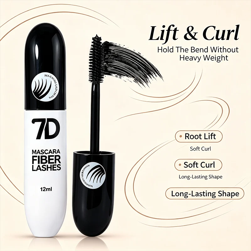 7D Silk Fiber Black Lengthening Mascara - Adult Beauty Makeup✨