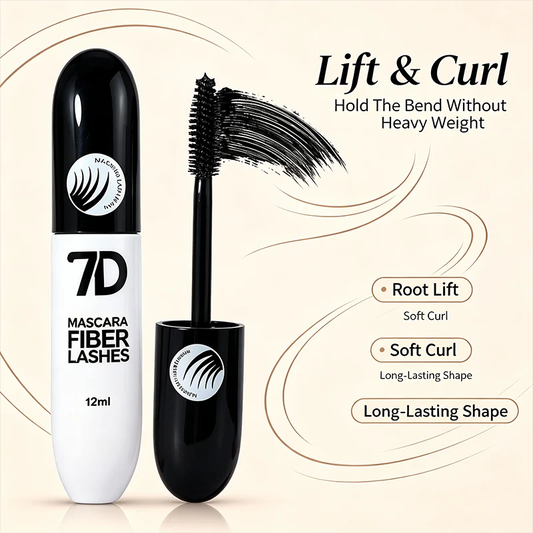 7D Silk Fiber Black Lengthening Mascara - Adult Beauty Makeup✨