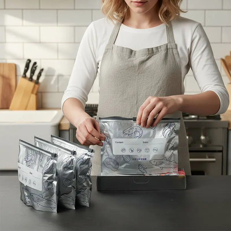 New upgraded thickened upright aluminum foil sealing storage bags