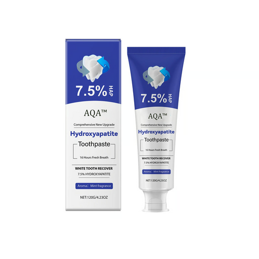 💥Hot Listing 🔥 AQA™ Hydroxyapatite Toothpaste 7.5% for Enamel Repair & Teeth Whitening Refreshing Flavor Fluorid