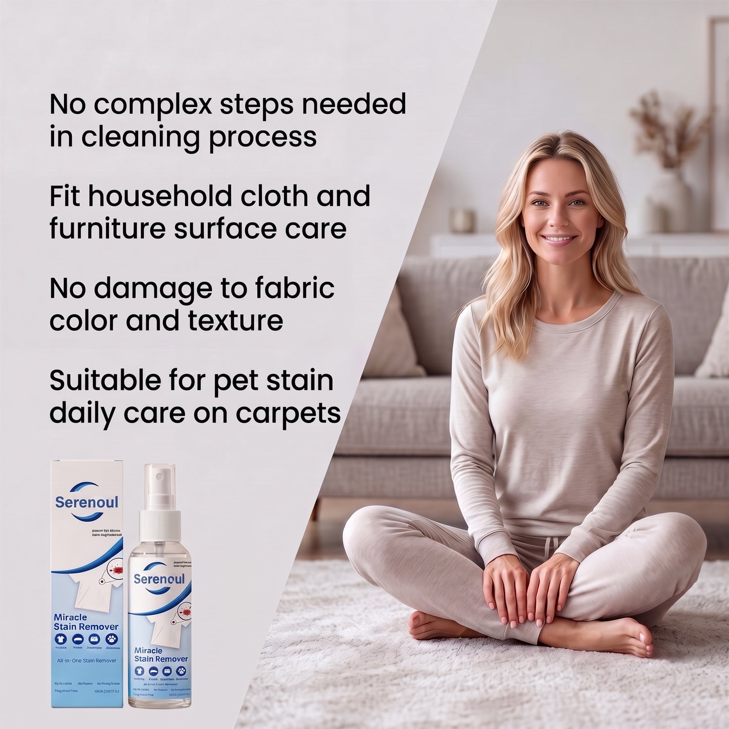 Remover Spray—REMOVE STAINS IN MINUTES — NOT HOURS