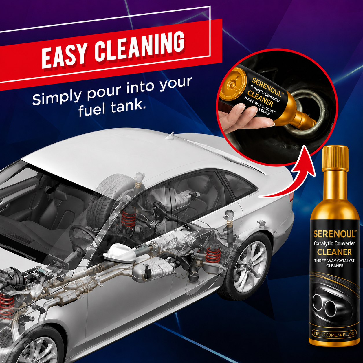 🚗LAST DAY SALE 60% OFF⚡50K+ SOLD💕Catalytic Converter Cleaner🧼