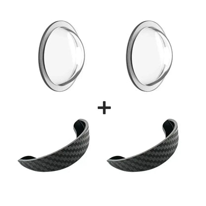 2PCS Car Reverse Camera Rain Cover, Anti‑Fog Waterproof Protection Hood, Carbon Fiber Texture🛡️