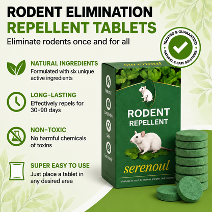 Rodent Repellent Tablet - Create aHome Without Rodents, Safe for Kids& Pets