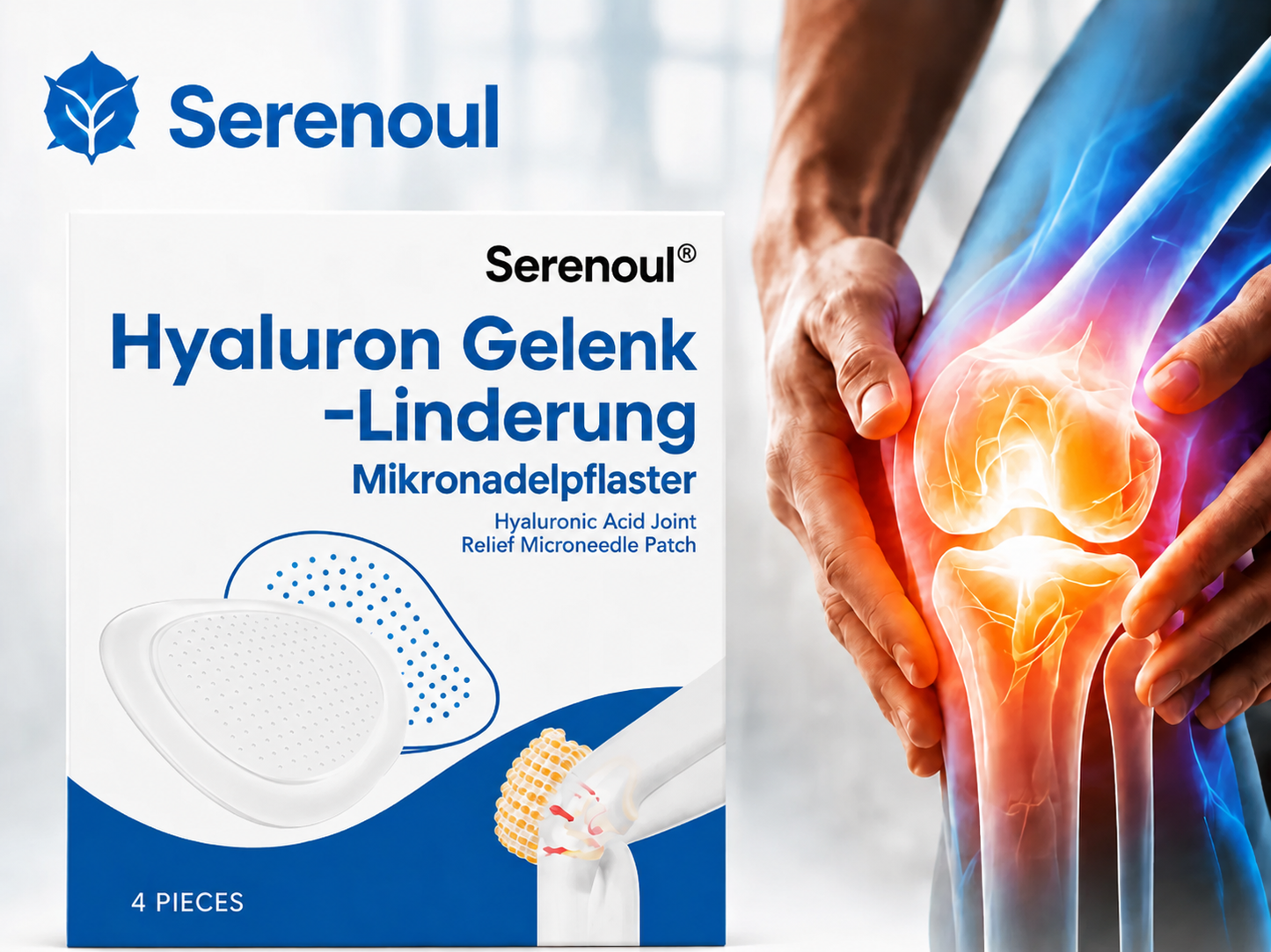 ✨Serenoul® Hyaluron Gelenk-Linderung Mikronadel-Pflaster